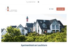 Tablet Screenshot of hotel-leuchtturm.com